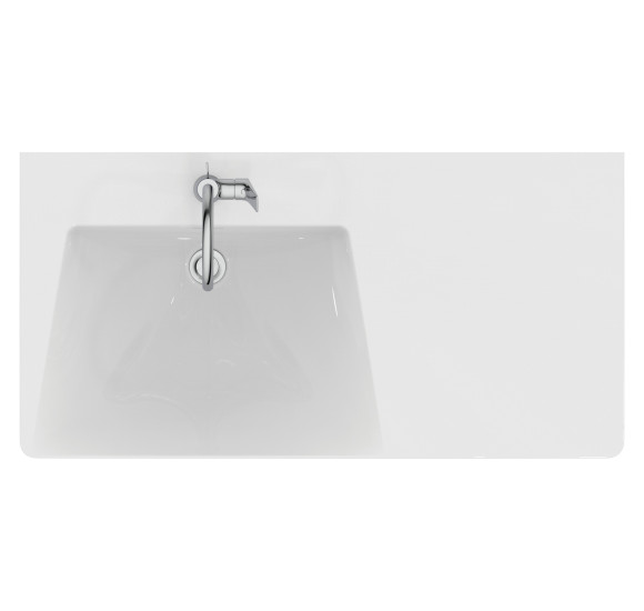 Ideal Standard La Dolce Vita  praustuvas 1060x535x145, baltos spalvos, su anga maišytuvui ir perlaja