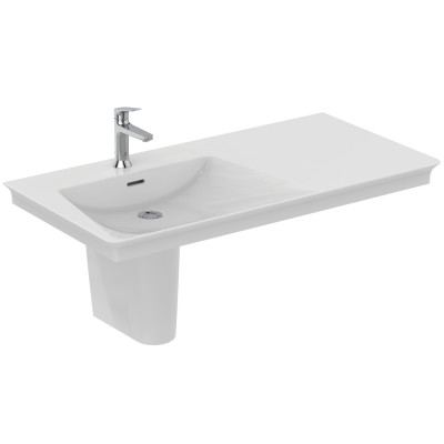 Ideal Standard La Dolce Vita  praustuvas 1060x535x145, baltos spalvos, su anga maišytuvui ir perlaja