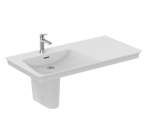 Ideal Standard La Dolce Vita  praustuvas 1060x535x145, baltos spalvos, su anga maišytuvui ir perlaja