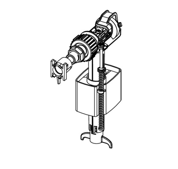 TECE universalus bakelio užpildymo vožtuvas F10