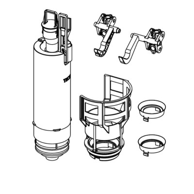 TECE vandens nuleidimo vožtuvas A2 (standartiniam TECE rėmui)