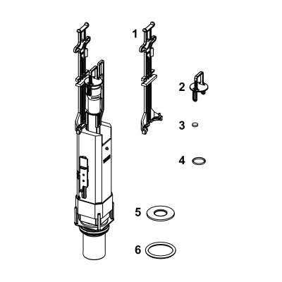 TECE vandens nuleidimo vožtuvas A5 (montavimo gylis 8 cm)
