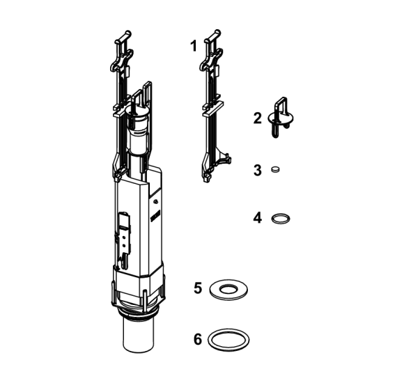 TECE vandens nuleidimo vožtuvas A5 (montavimo gylis 8 cm)