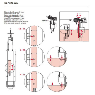 TECE vandens nuleidimo vožtuvas A5 (montavimo gylis 8 cm)