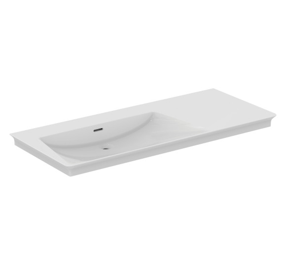 Ideal Standard La Dolce Vita  praustuvas 1260x535x145, baltos spalvos, be angos maišytuvui, su perlaja