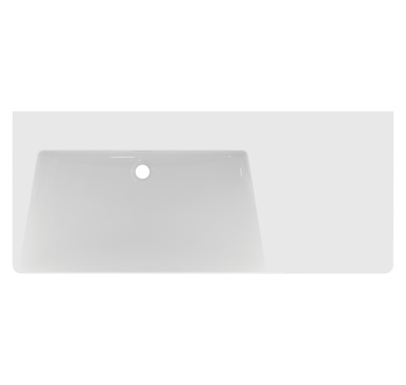 Ideal Standard La Dolce Vita  praustuvas 1260x535x145, baltos spalvos, be angos maišytuvui, su perlaja