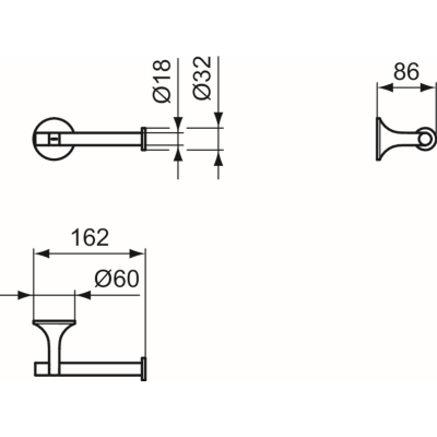 Ideal Standard La Dolce Vita WC popieriaus laikiklis, pasirinkite spalvą