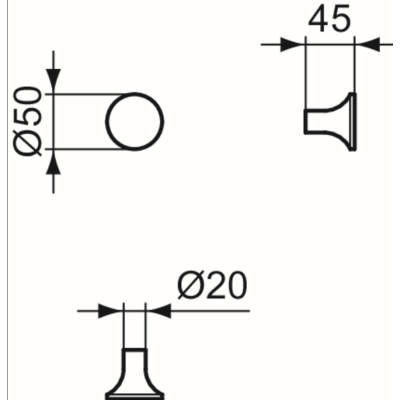 Ideal Standard La dolce Vita rankšluosčių kabliukas, pasirinkite spalvą