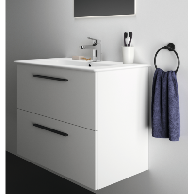 KOMPLEKTAS: Ideal Standard I.Life A vonios spintelė su praustuvu 80cm, Balta matinė spalva