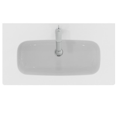 KOMPLEKTAS: Ideal Standard I.Life A vonios spintelė su praustuvu 80cm, Balta matinė spalva