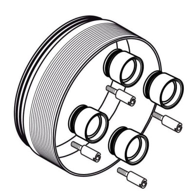 Ideal Standard vienos svirties maišytuvų ir termostatų prailginimo rinkinys (maks. 20 mm atstumas)