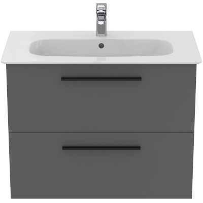KOMPLEKTAS: Ideal Standard I.Life A vonios spintelė su praustuvu 80cm, Quartz grey matt spalva