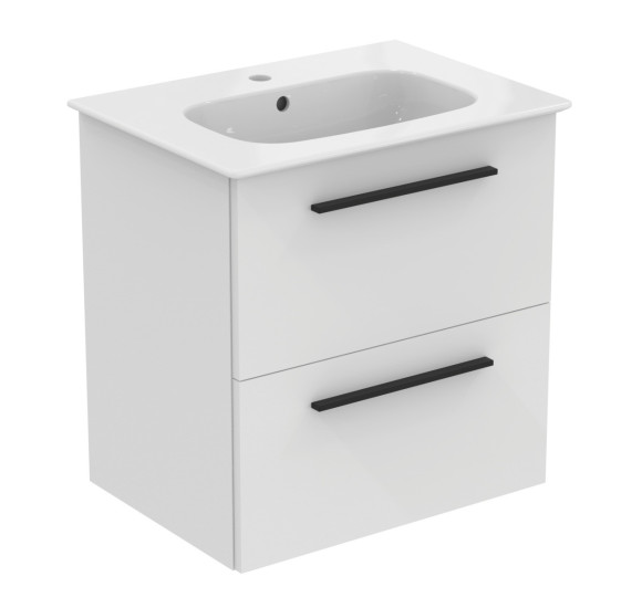 KOMPLEKTAS: Ideal Standard I.Life A vonios spintelė su praustuvu 60cm, balta matinė spalva