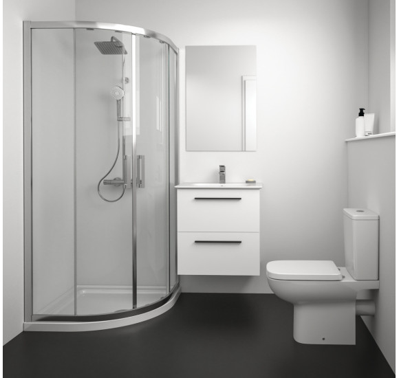 KOMPLEKTAS: Ideal Standard I.Life A vonios spintelė su praustuvu 60cm, balta matinė spalva