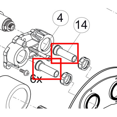 Ideal Standard NAVIGO maišytuvų per trumpai nupjautų mygtukų komplektas A861582NU