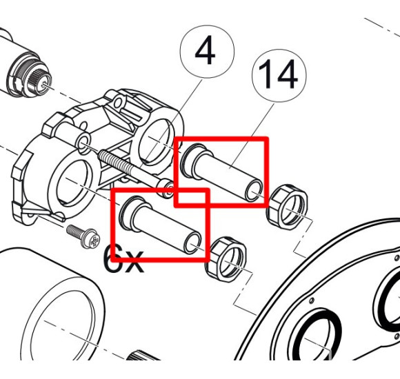 Ideal Standard NAVIGO maišytuvų per trumpai nupjautų mygtukų komplektas A861582NU