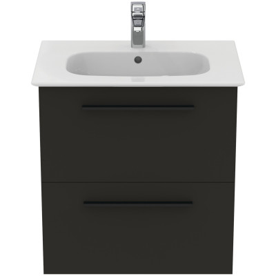 KOMPLEKTAS: Ideal Standard I.Life A vonios spintelė su praustuvu 60cm, Carbon grey matt spalva