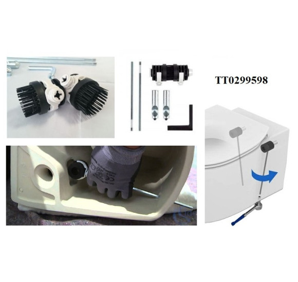 Ideal Standard (Tesi, Connect Air, Strada II, Aquablade) pakabinamo WC tvirtinimai TT0299598