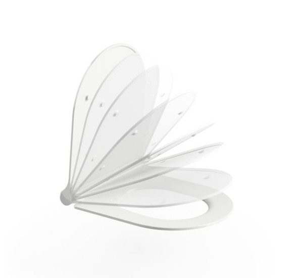 Ravak Unitazo dangtis – sėdynė Uni Chrome Slim, su SoftClose sistema, baltos spalvos
