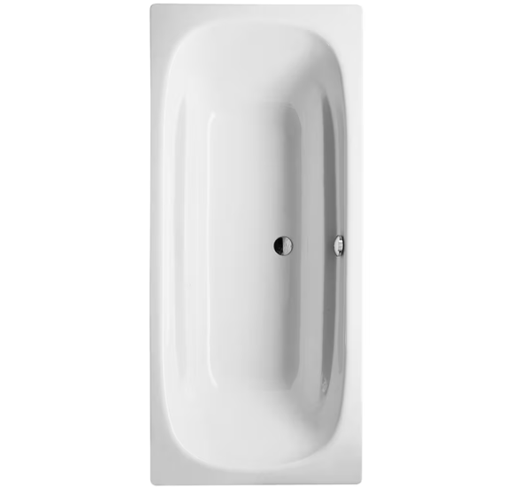 Bette Duo plieninė stačiakampė vonia,1800 × 800 mm, baltos spalvos