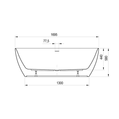 Ravak Freedom O Tec vonia, 1700x770 mm, akrilinė, laisvai pastatoma, pasirinkite spalvą