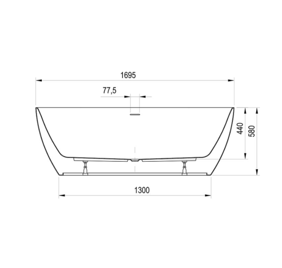 Ravak Freedom O Tec vonia, 1700x770 mm, akrilinė, laisvai pastatoma, pasirinkite spalvą