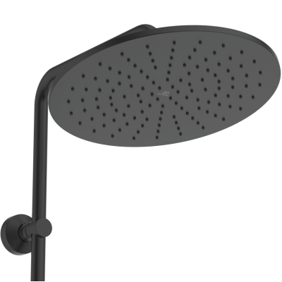 Ideal Standard Ceratherm S200 dušo sistema su termostatiniu maišytuvu, 30 cm lietaus galva, juodos matinės spalvos