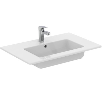 Ideal Standard Eurovit montuojamas praustuvas 71 cm, su persipylimo anga, baltos spalvos