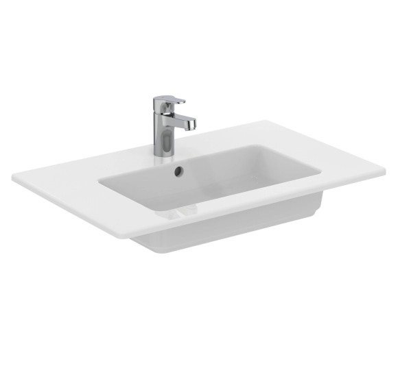 Ideal Standard Eurovit montuojamas praustuvas 71 cm, su persipylimo anga, baltos spalvos