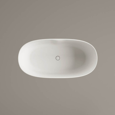 PAA Perla laisvai pastatoma akmens masės vonia 145 x 71 cm, pasirinkite spalvą