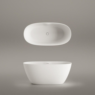 PAA Perla laisvai pastatoma akmens masės vonia 145 x 71 cm, pasirinkite spalvą