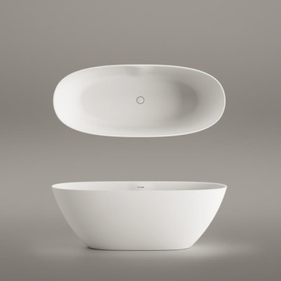 PAA Perla laisvai pastatoma akmens masės vonia  175 x 76 cm, pasirinkite spalvą