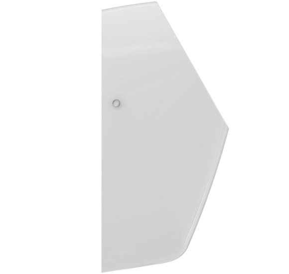 Ideal Standard i.life Rimless pisuaras, pajungimas iš galo, komplekte sifonas ir pajungimo elementai, baltos blizgios spalvos