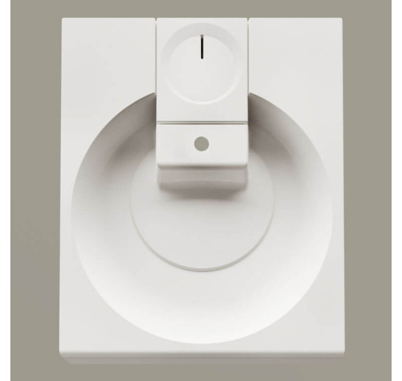 PAA Claro Grande praustuvas 60 x 75 cm, baltos blizgios spalvos (skirtas ant skalbimo mašinos)