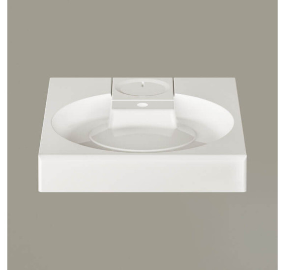 PAA Claro Grande praustuvas 60 x 75 cm, baltos blizgios spalvos (skirtas ant skalbimo mašinos)