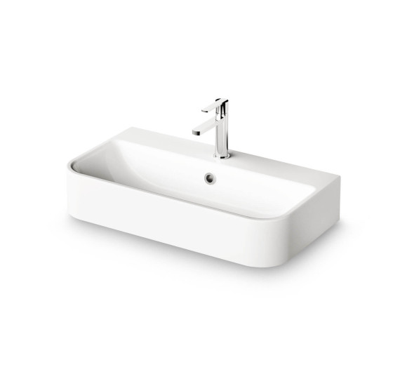 PAA Samba akmens masės praustuvas 70 cm, baltos blizgios spalvos, ISA/00