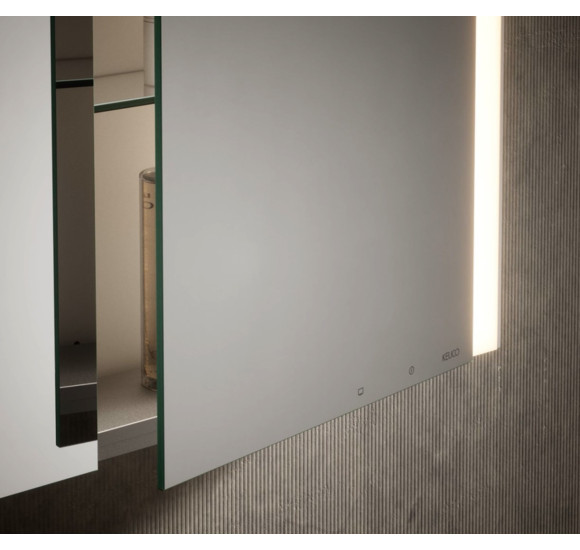 KEUCO Somaris Įleidžiama veidrodinė spintelė su apšvietimu 80x71x11