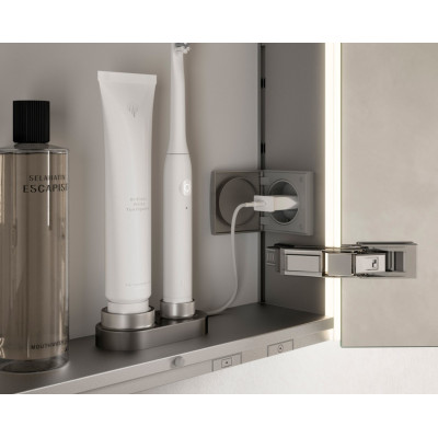 KEUCO Somaris Įleidžiama veidrodinė spintelė su apšvietimu 80x71x11