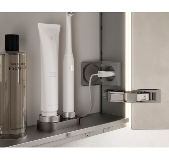 KEUCO Somaris Įleidžiama veidrodinė spintelė su apšvietimu 80x71x11