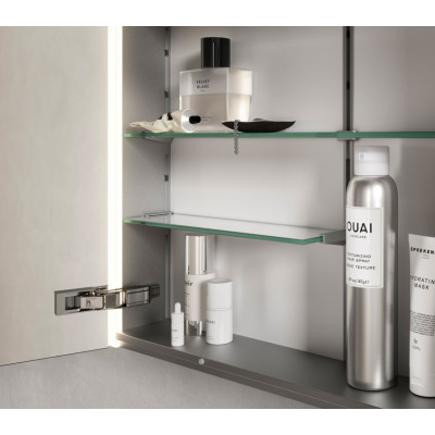 KEUCO Somaris Įleidžiama veidrodinė spintelė su apšvietimu 80x71x11