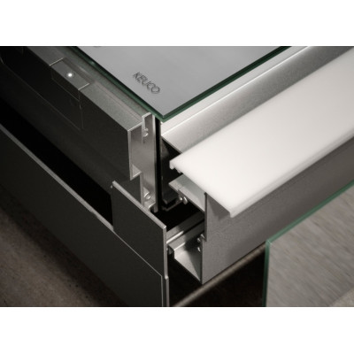 KEUCO Somaris Įleidžiama veidrodinė spintelė su apšvietimu 80x71x11