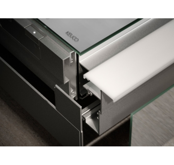 KEUCO Somaris Įleidžiama veidrodinė spintelė su apšvietimu 80x71x11