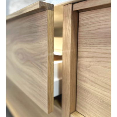 Kamė HOME vonios spintelė, be praustuvo 99x46x50, natūralaus ąžuolo lukštas