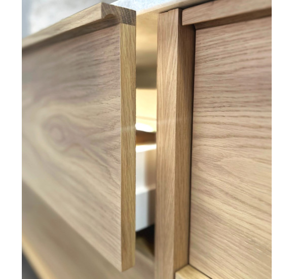 Kamė HOME vonios spintelė, be praustuvo 99x46x50, natūralaus ąžuolo lukštas