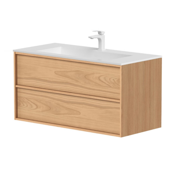 Kamė HOME vonios spintelė, be praustuvo 99x46x50, natūralaus ąžuolo lukštas