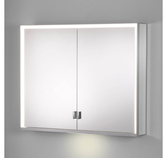 KEUCO Royal Lumos pakabinama veidrodinė spintelė su apšvietimu 90 x 73 x 13 cm, šoninė apdaila aliuminis anoduotas