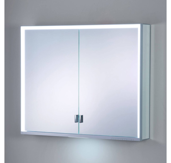 KEUCO Royal Lumos pakabinama veidrodinė spintelė su apšvietimu 90 x 73 x 13 cm, šoninė apdaila aliuminis anoduotas