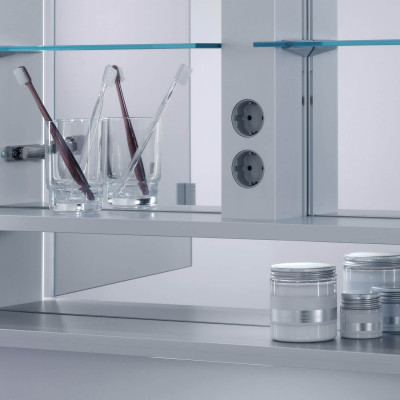 KEUCO Royal Lumos pakabinama veidrodinė spintelė su apšvietimu 90 x 73 x 13 cm, šoninė apdaila aliuminis anoduotas