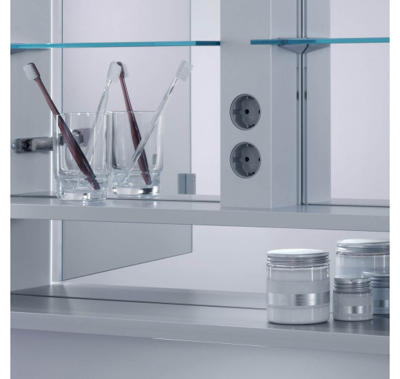 KEUCO Royal Lumos pakabinama veidrodinė spintelė su apšvietimu 90 x 73 x 13 cm, šoninė apdaila aliuminis anoduotas