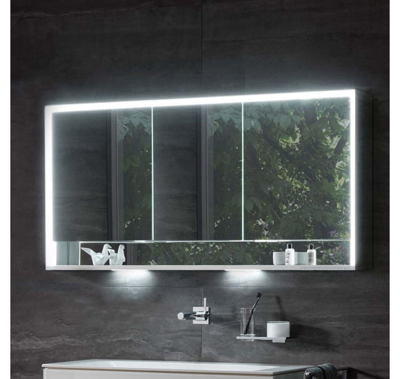 KEUCO Royal Lumos pakabinama veidrodinė spintelė su apšvietimu 120 x 73 x 13 cm, šoninė apdaila aliuminis anoduotas